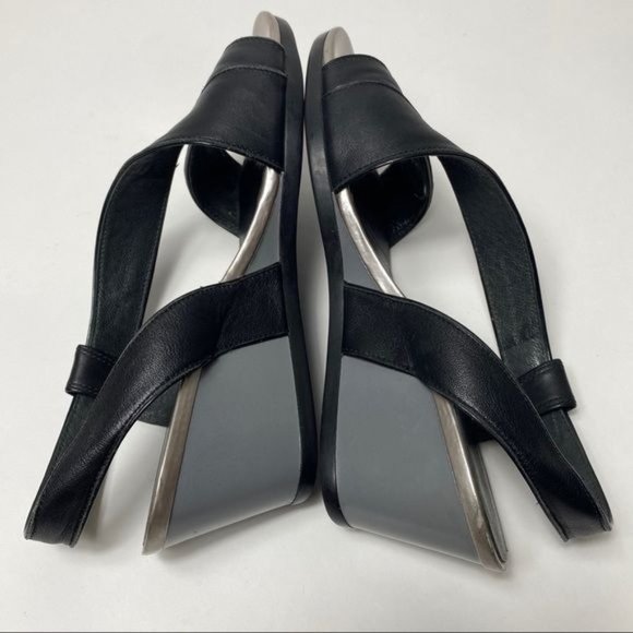 CAMPER Womens Black Wedge Sandals 37/7.5 - Picture 3 of 7